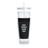 Personalized Quote Tumbler - Black - Custom Quote