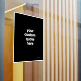 Personalized Quote Decal Sticker - Black - Custom Quote