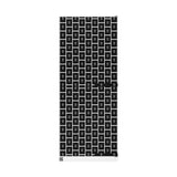 Personalized Quote Wrapping Paper - grid - Black Quote, White Background - Custom Quote