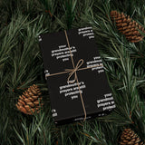 Quote Wrapping Paper - grid - your grandmother’s prayers are still protecting you