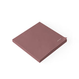 Blank color note pad - blank - pink-brown