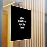 Personalized Quote Decal Sticker - Black - Custom Quote