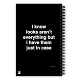 Quote notebook - spiral - I know looks aren’t everything but I have them just in case
