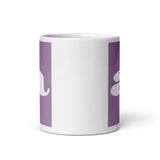 Letter mug - font 3 - muted pink-purple